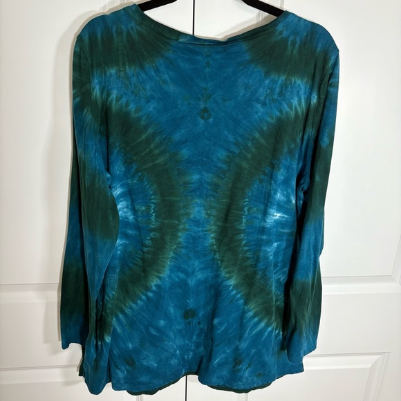 INC International Concepts Blue Graphic Long Sleeve Tee - Picture 4 of 12